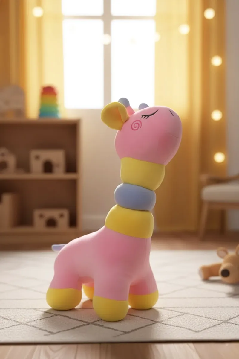 Ring Giraffe Stuffed Soft Toy - 45 Cm 010684MUL