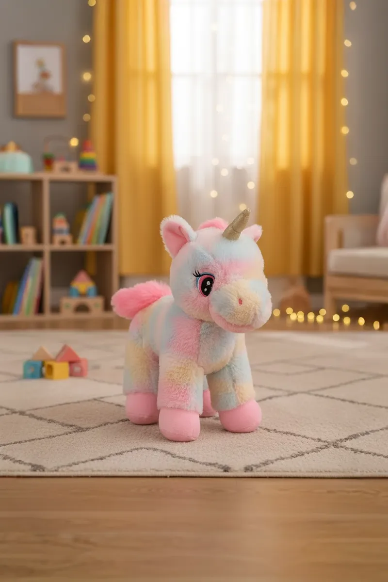 Polyester Unicorn Stuffed Soft Toy - 32 Cm 010685MUL