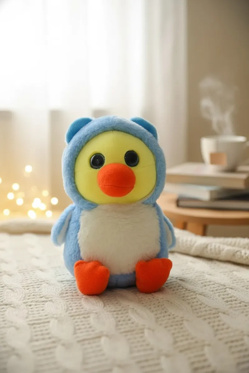 Polyester Hoodie Duck Stuffed Soft Toy - 25 Cm 010735MUL