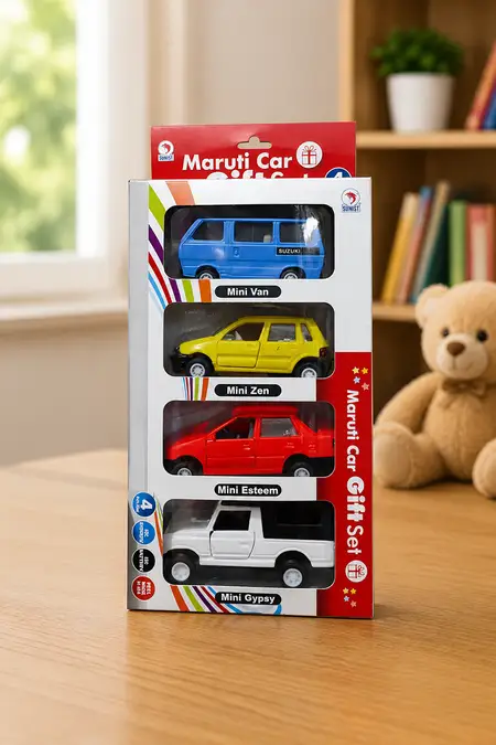 Maruti Pull Back Car Gift Set - (4 Pcs)