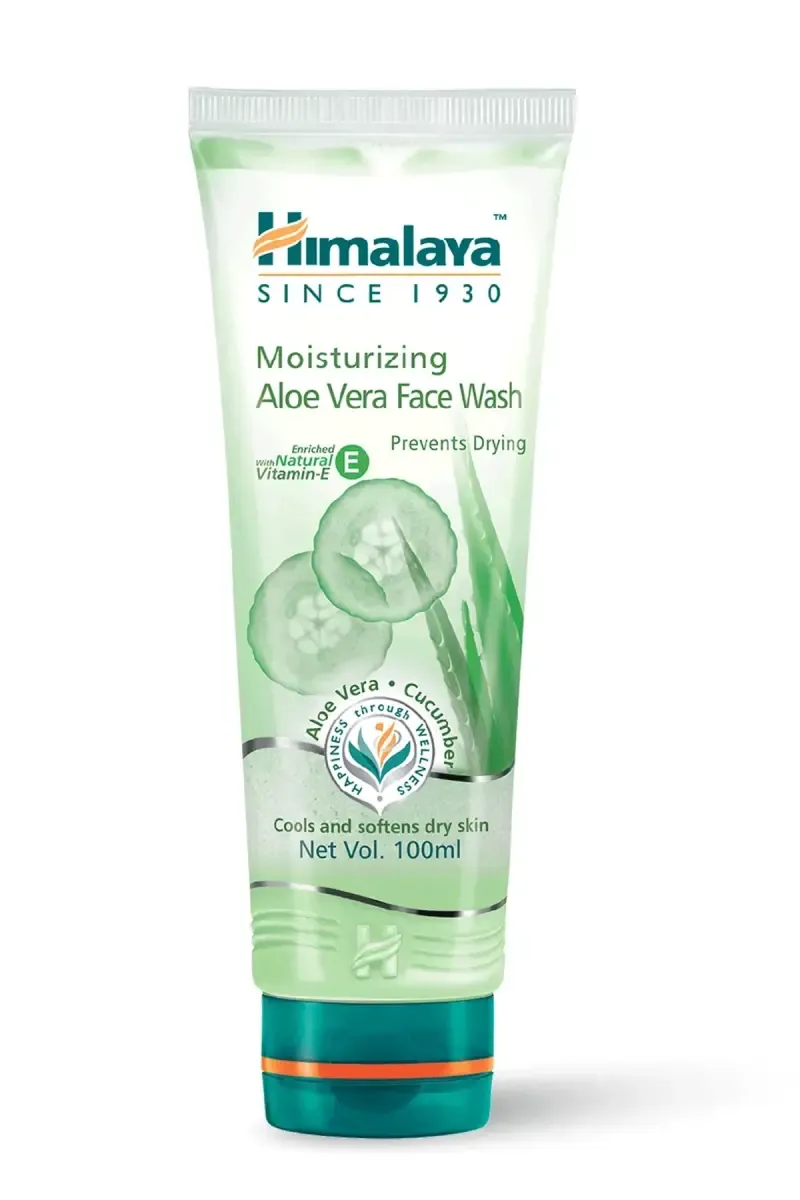 Himalaya Moisturizing Aloe Vera Face Wash For Dry Skin - 100ml