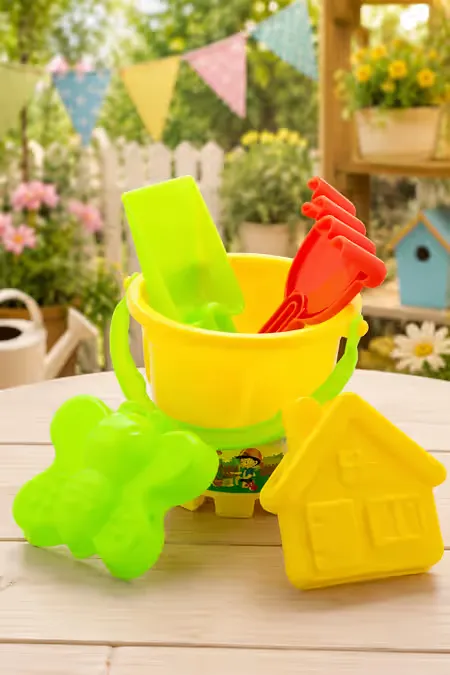Plastic Beach Play Set for Kids (5 Pcs )- Assorted Colors