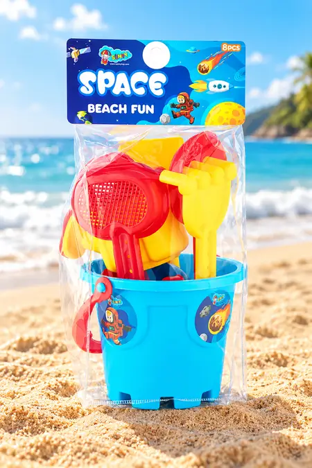 Space Beach Sand Toy Castle Play Set