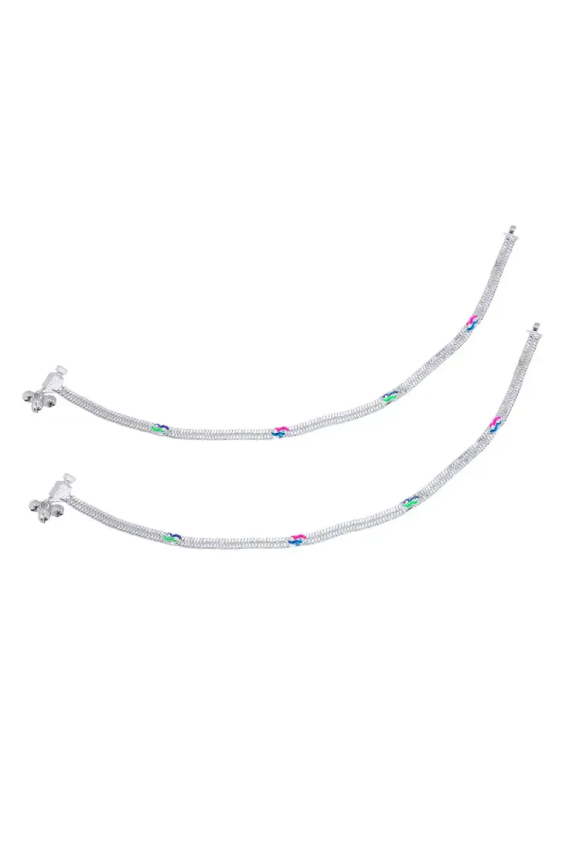 Silver Plated Charms Anklets for Women