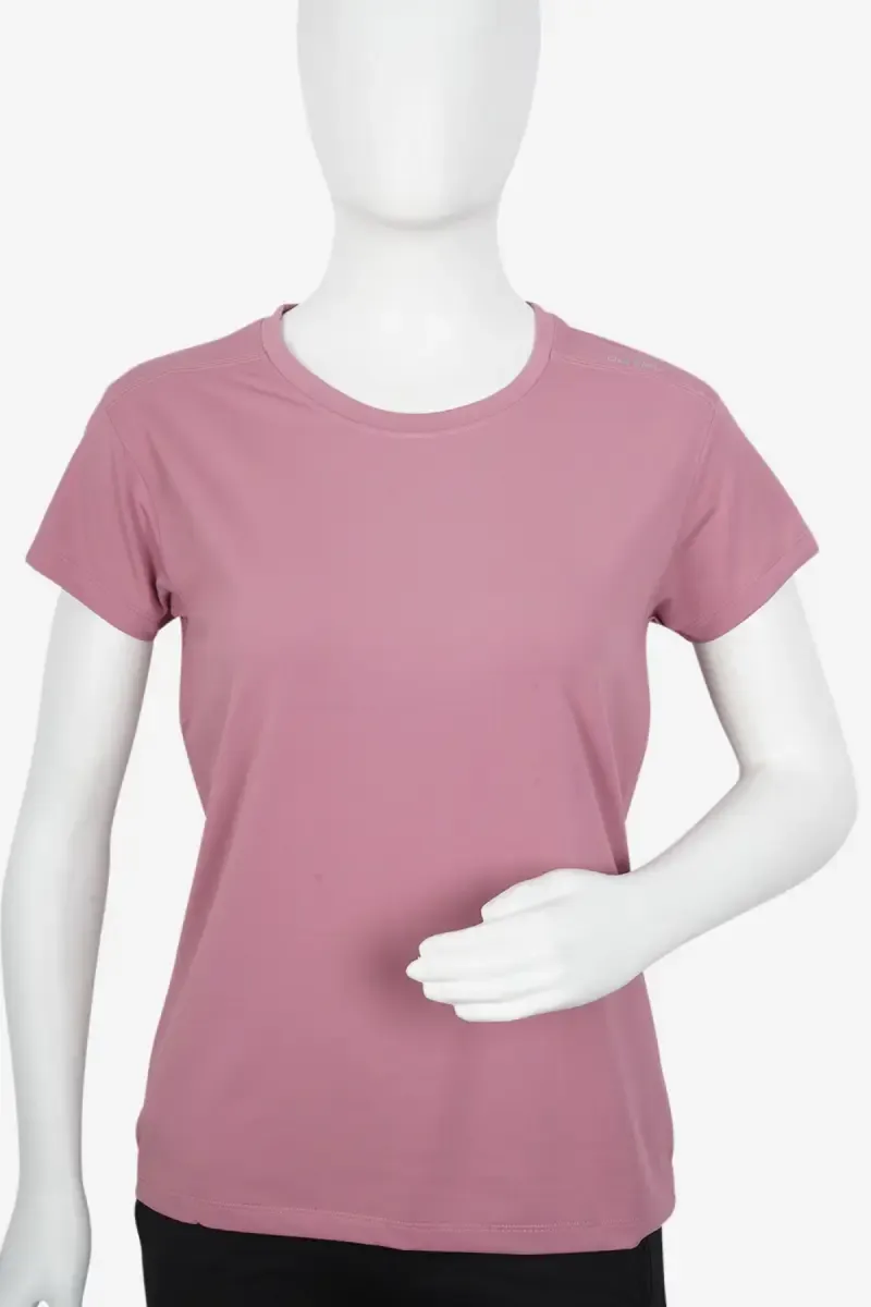 Cotton Blend Solid T-Shirt for Women 010945XLMAU