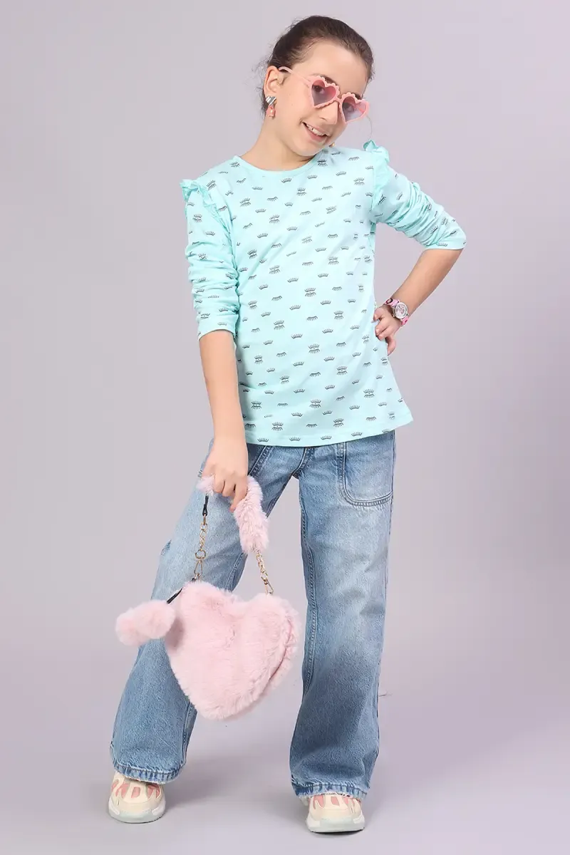 Cotton Conversational Printed T-Shirt (2- 16 Yrs) 010968810YRSBLU