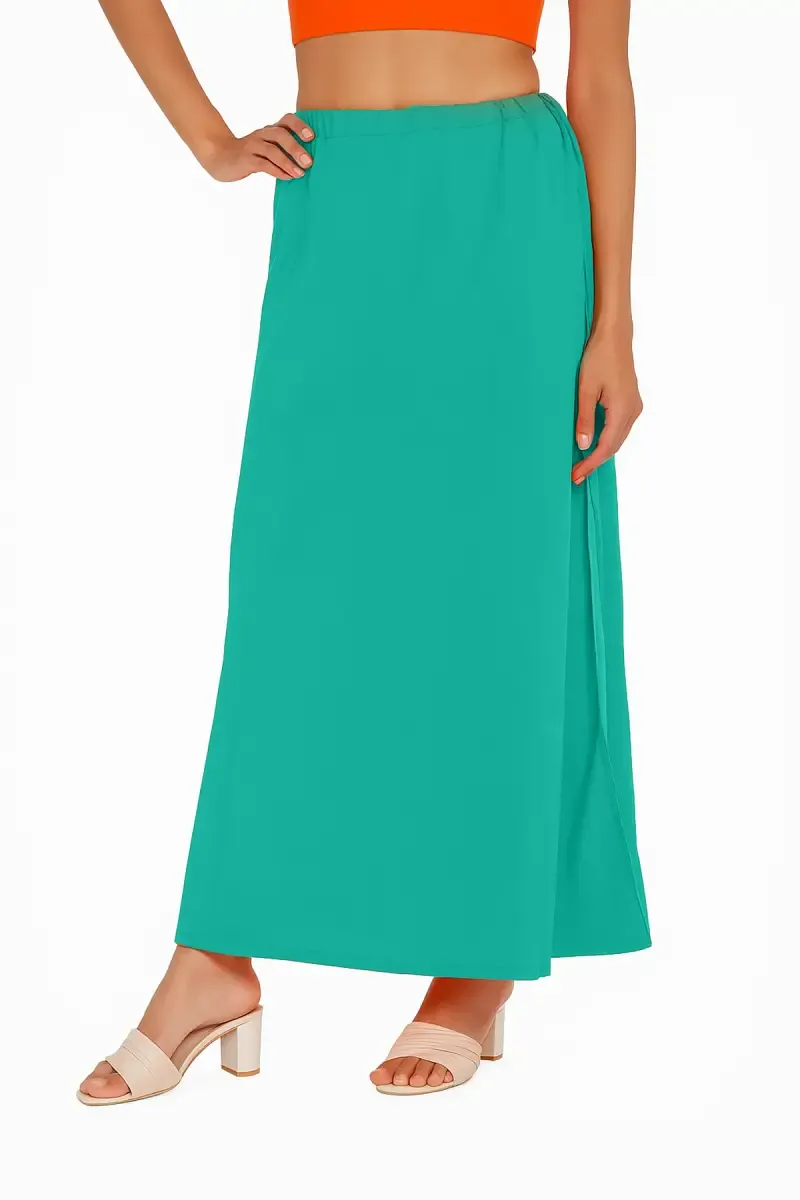 Cotton Solid Inskirt for Women 011014LIGGRE90C