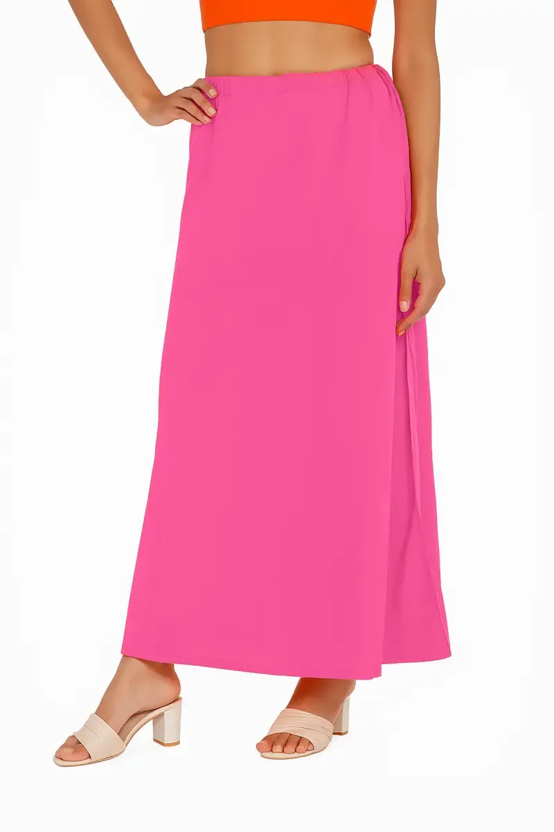 Cotton Solid Inskirt for Women 011014LIGPIN90C