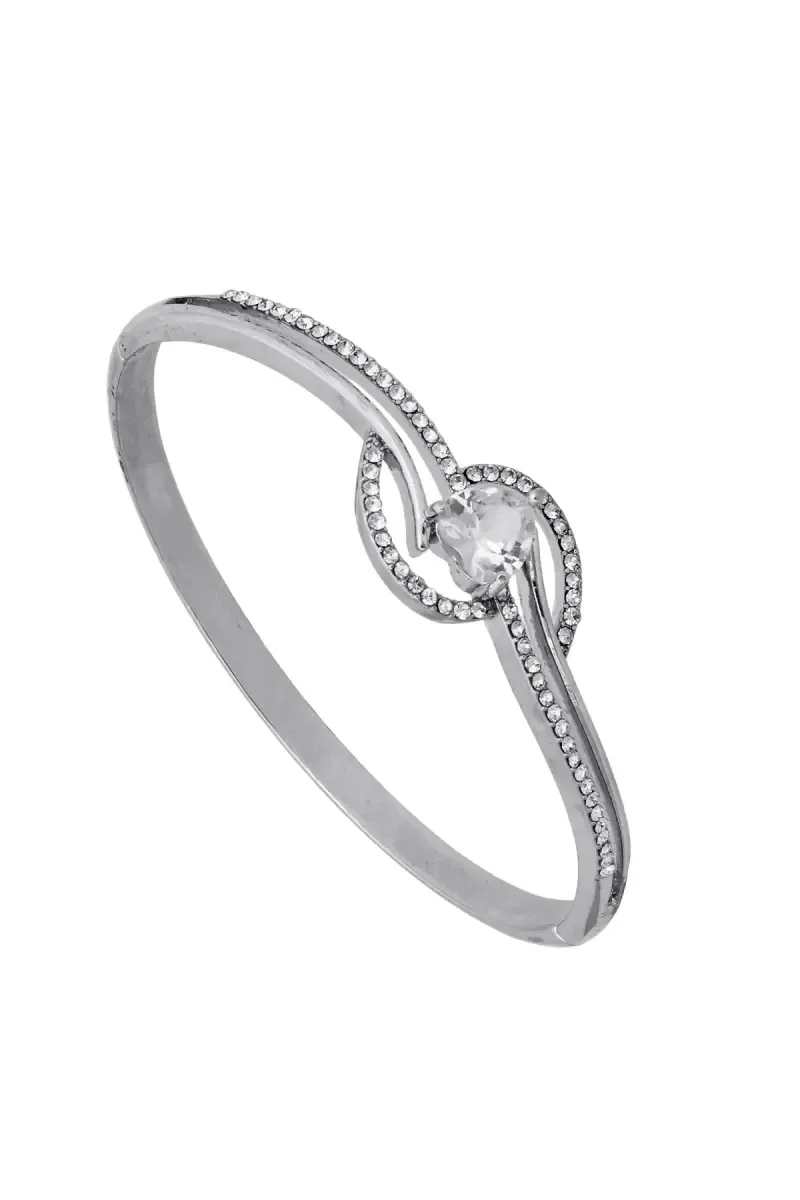 Silver Plated Fashion Party Wear Bracelet For Women
