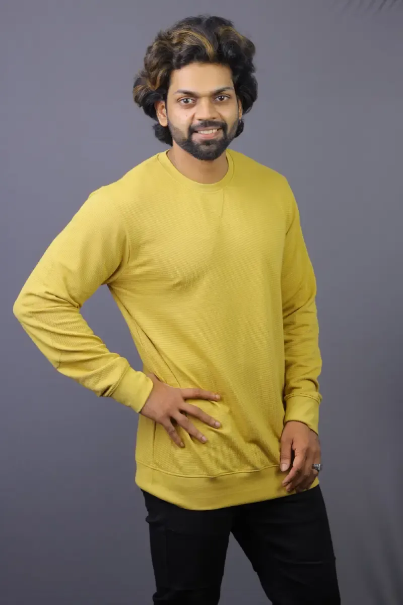 Cotton Slim Fit Casual Sweatshirts for Men