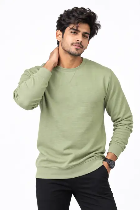 Cotton Slim Fit Casual Sweatshirts for Men