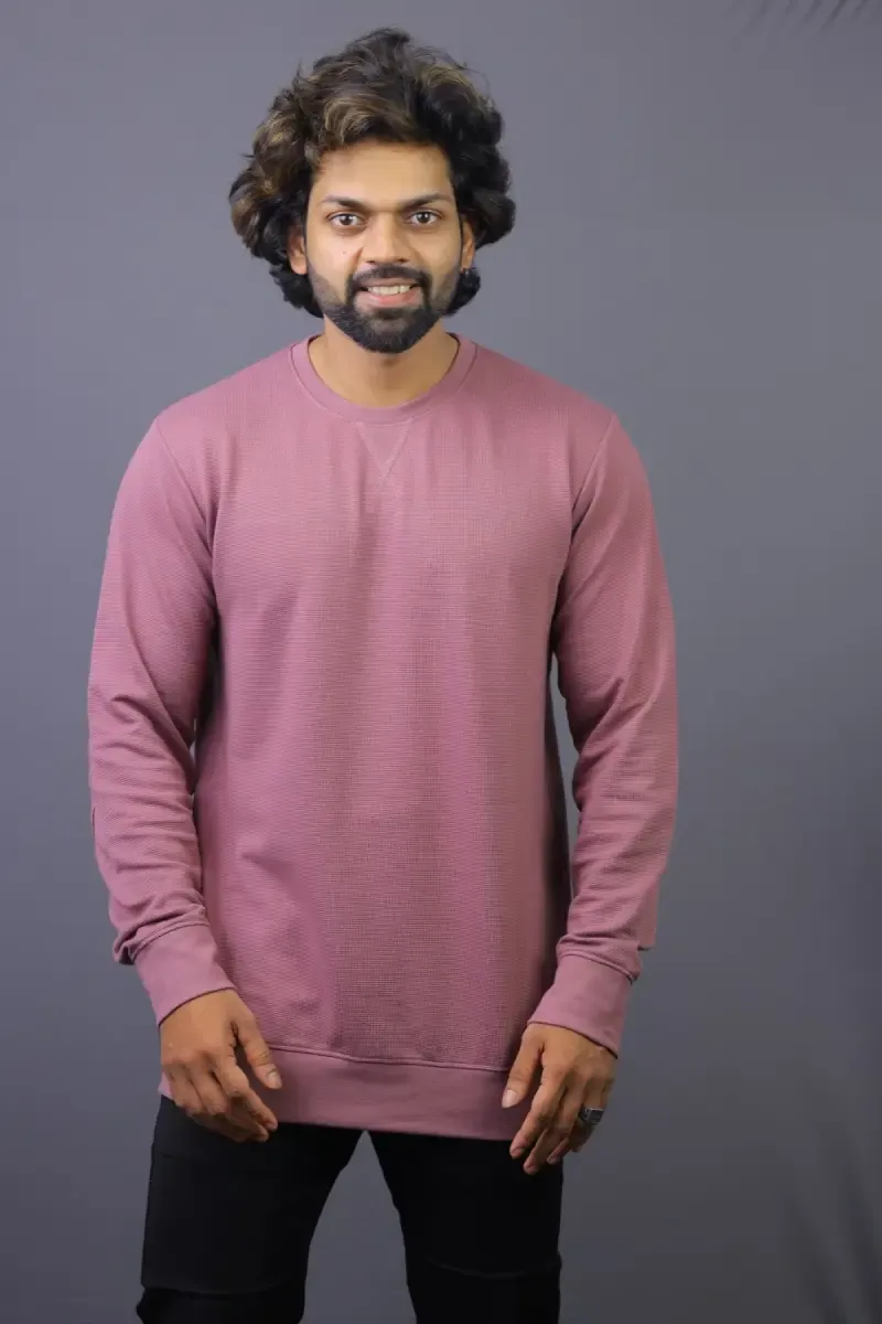 Cotton Slim Fit Casual Sweatshirts for Men 01108042MAU