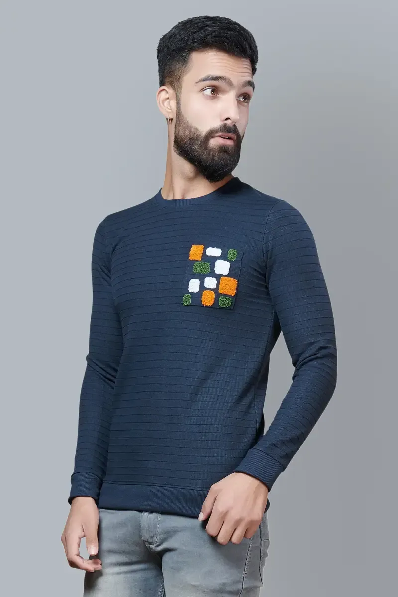 Cotton Embroidered T-shirt for Men