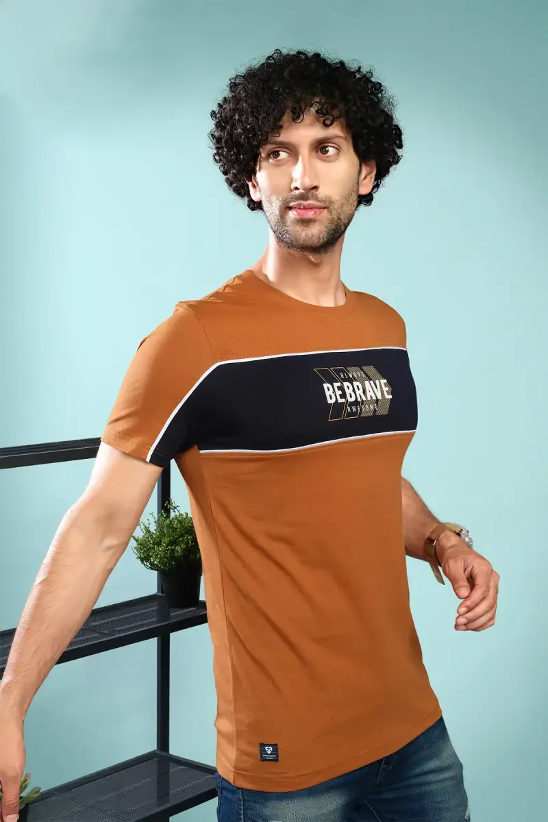 Men's Cotton Graphic Print T-shirt 011158MRUS
