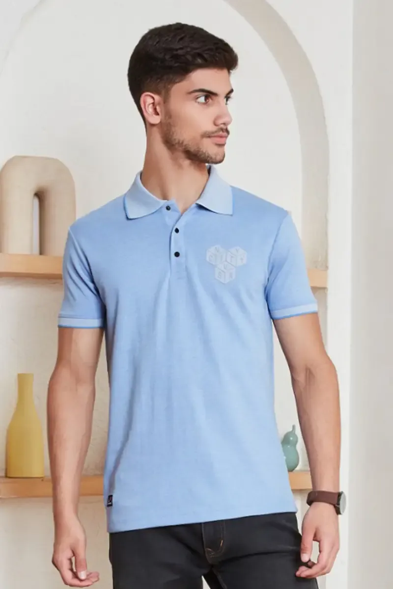 Men's Cotton Slim Fit Polo T-shirt