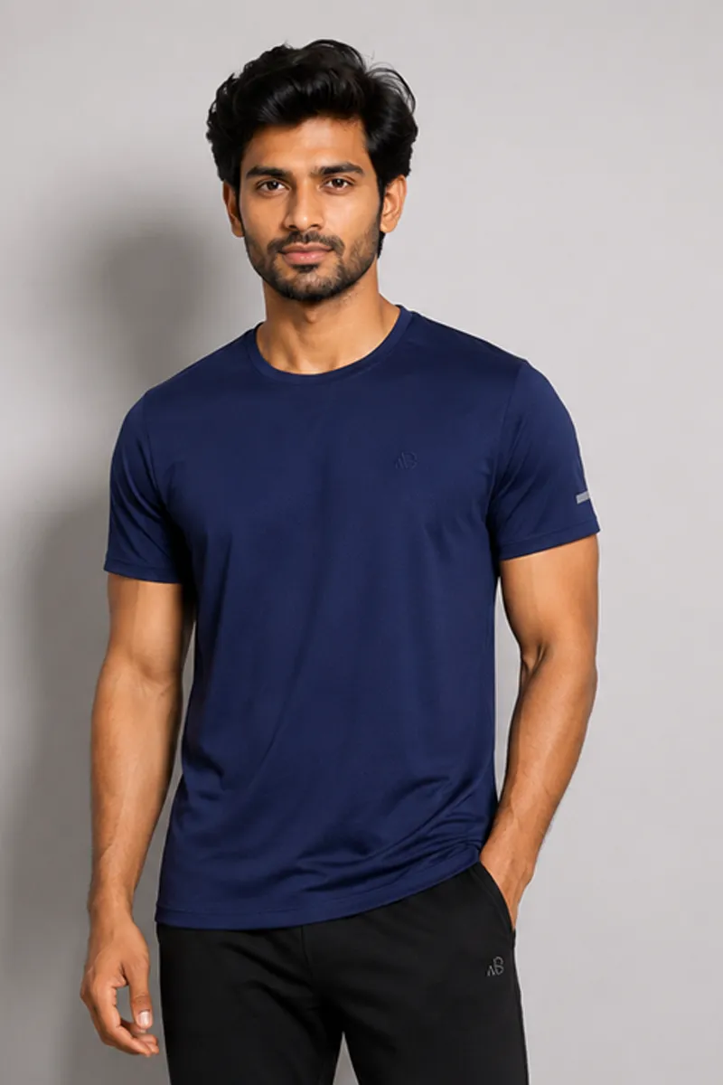 Men's Cotton Sports T-shirt 01135544DARBLU