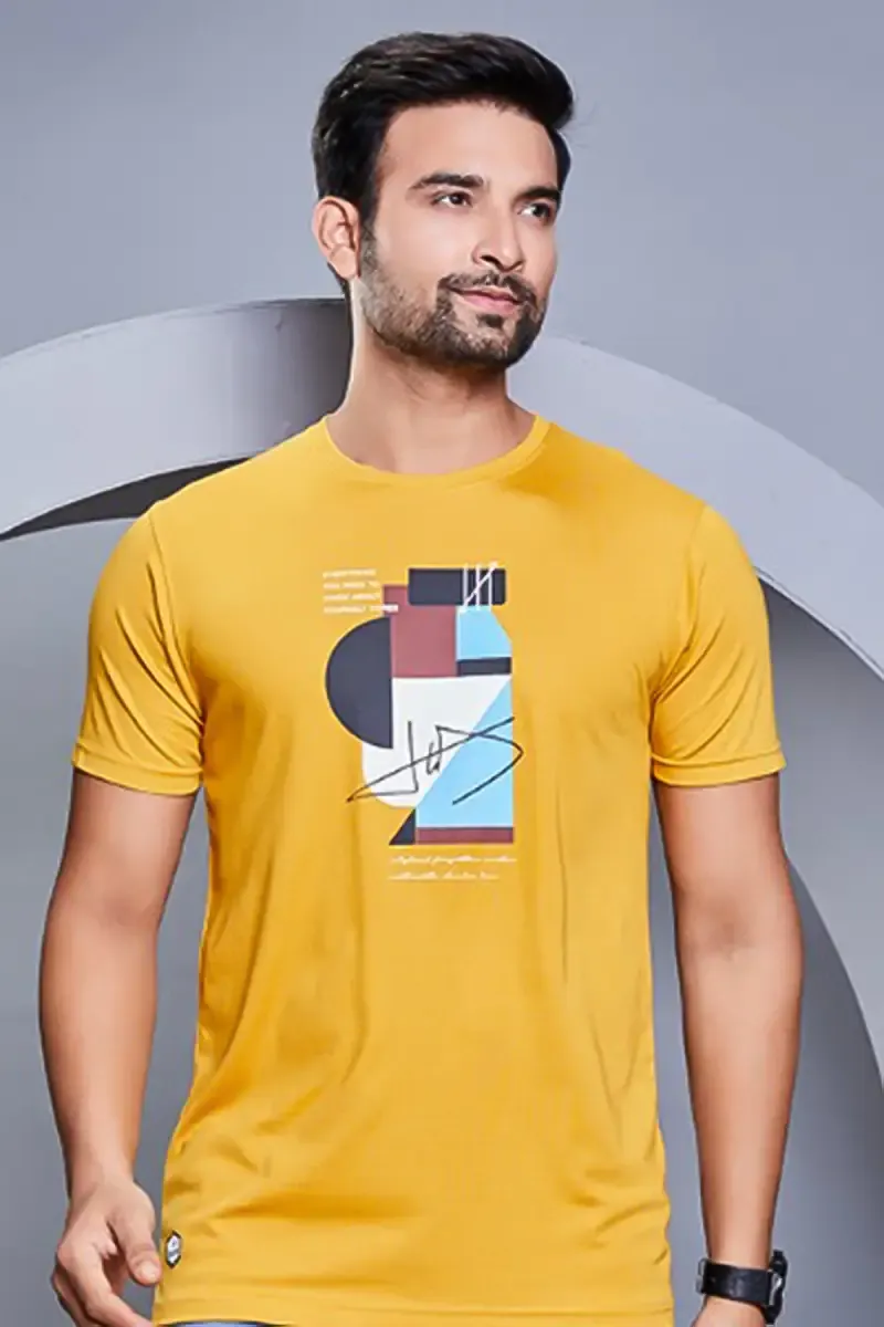 Graphic Print T-shirt for Men 011450LMUS