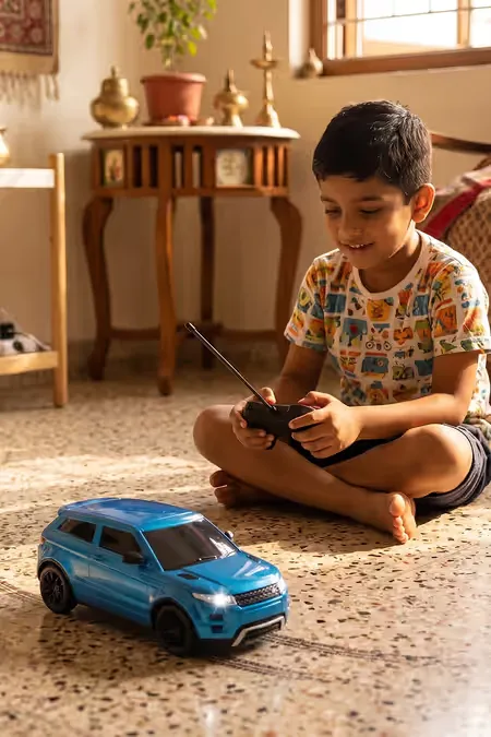 High Speed Mini Rechargeable Remote Control Car (Blue) 011495BLU