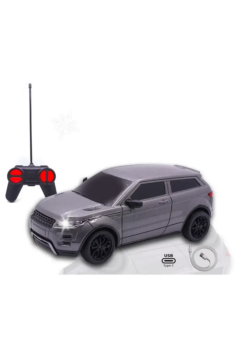 High Speed Mini Rechargeable Remote Control Car (Grey)