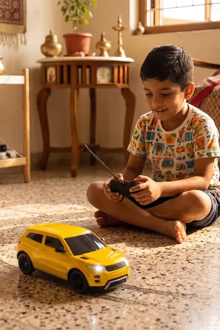 High Speed Mini Rechargeable Remote Control Car (Yellow) 011495YEL