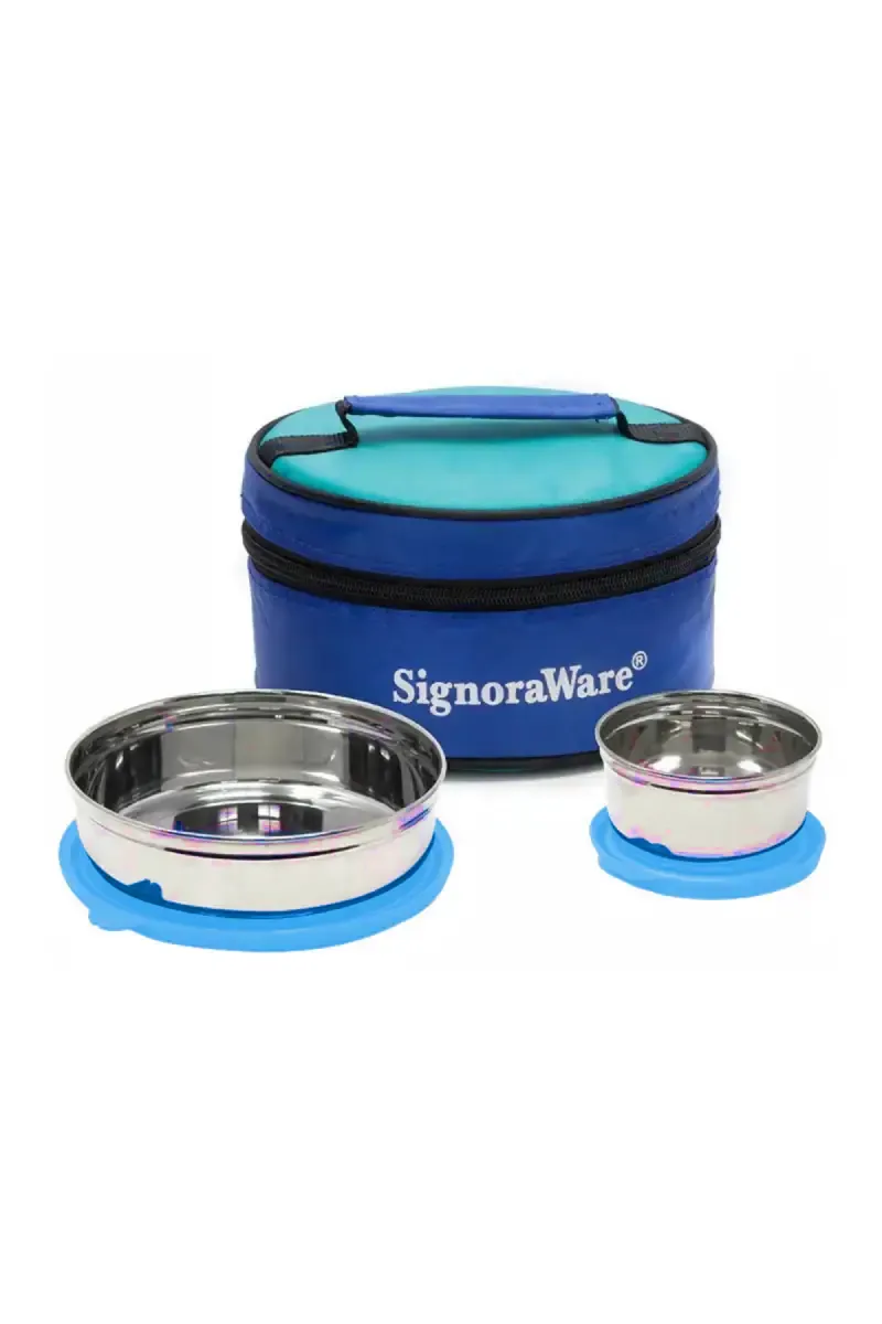 Signoraware Stainless Steel Classic Small Lunch Box - 900ml