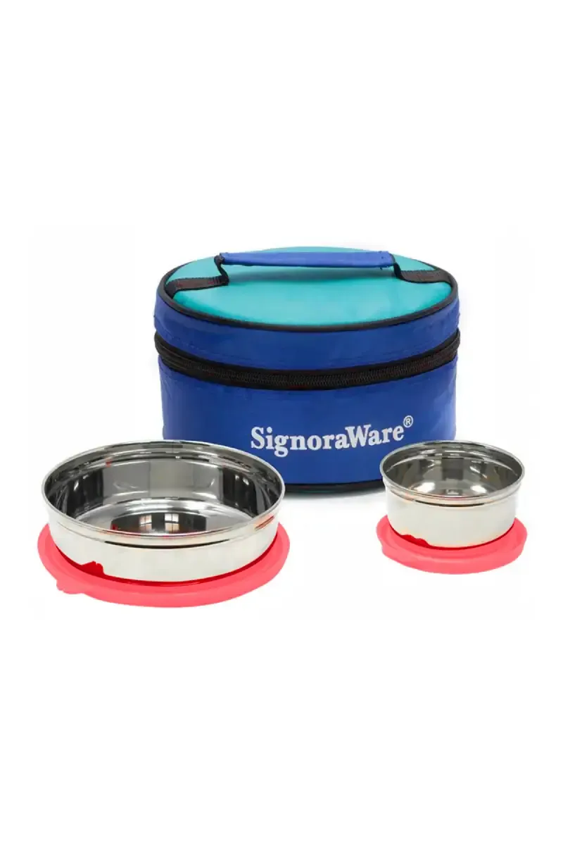 Signoraware Stainless Steel Classic Small Lunch Box - 900ml