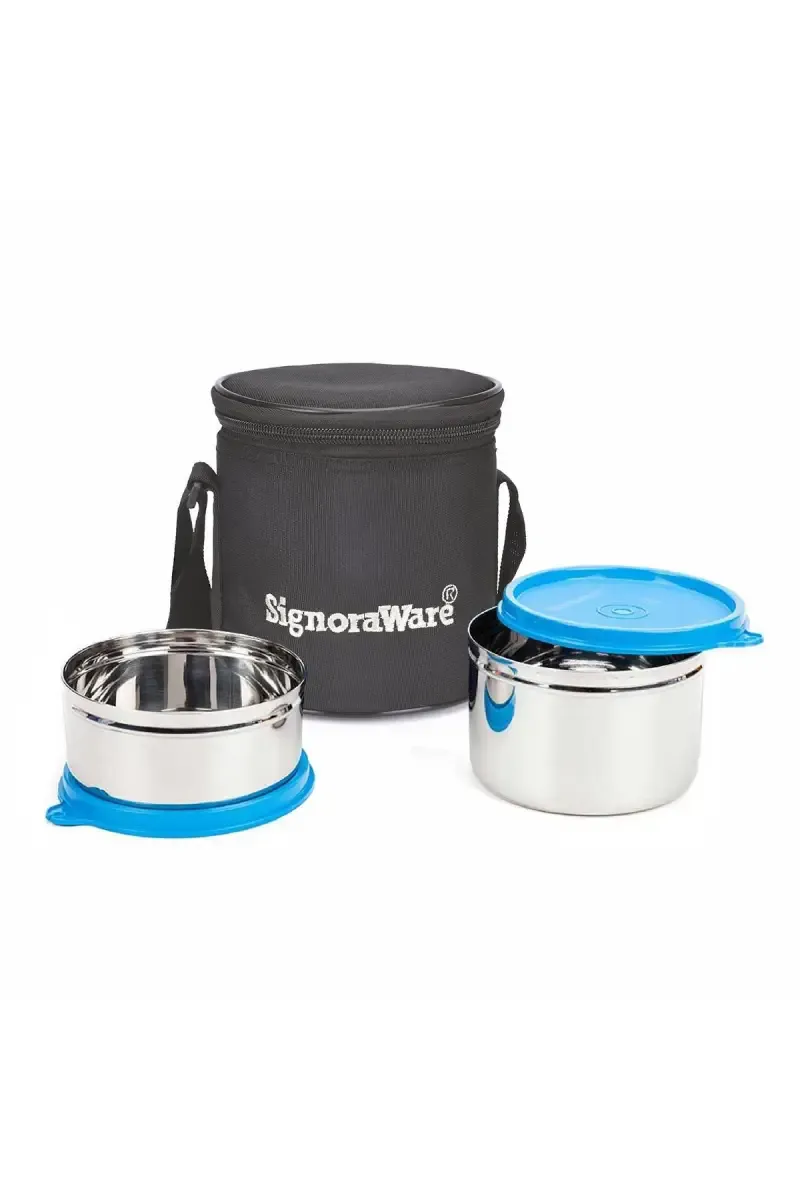 Signoraware Stainless Steel Executive Lunch Box, Small - 850ml