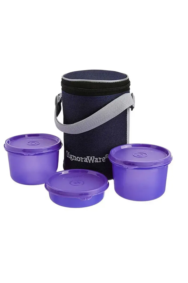 Signoraware Plastic Executive Lunch Box, Medium - 1080 ml