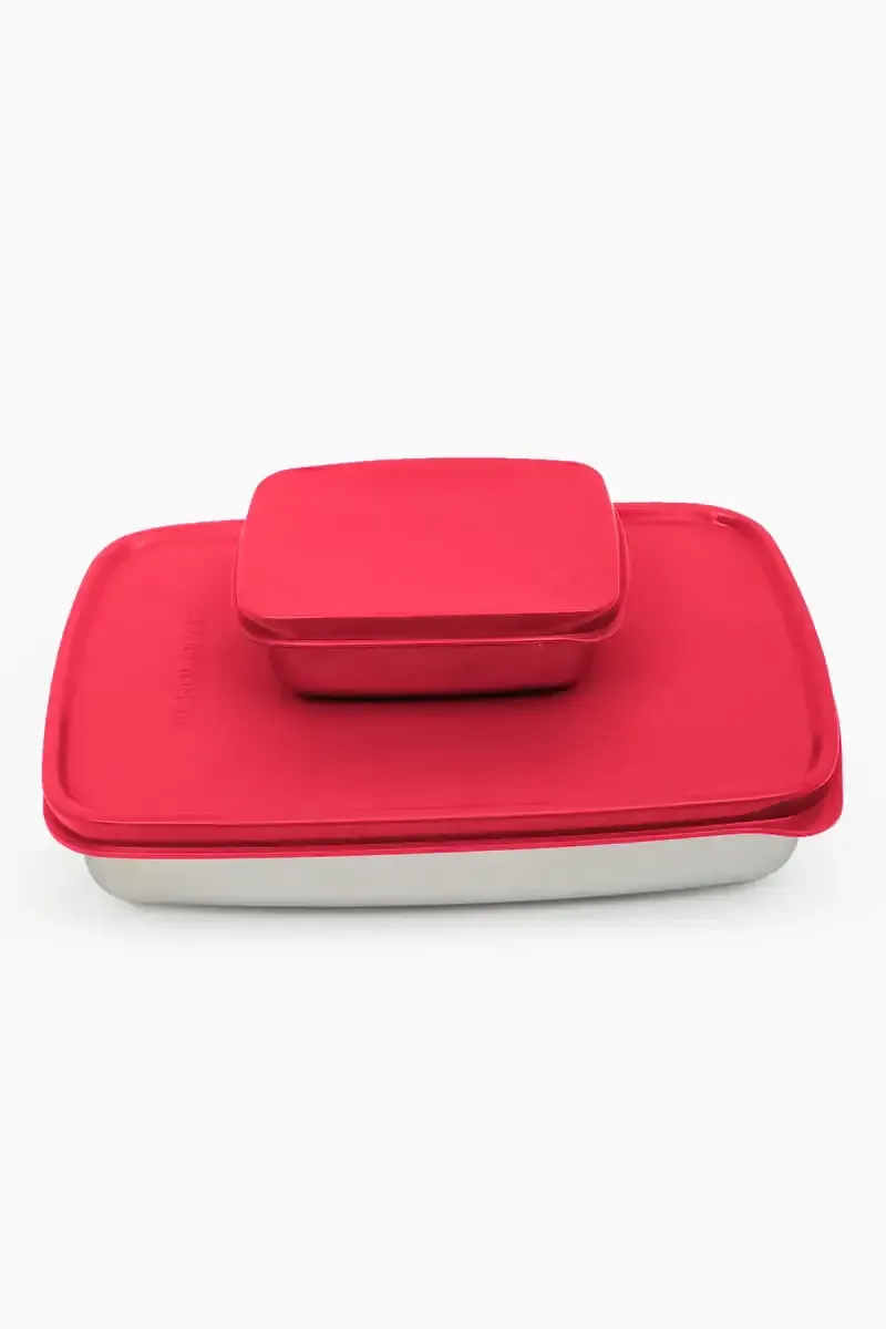 Signoraware Stainless Steel Compact Lunch Box Big - 1000ml