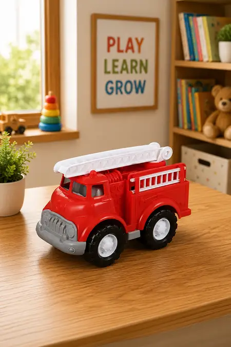 Friction Power Fire Truck Push & Go Toy