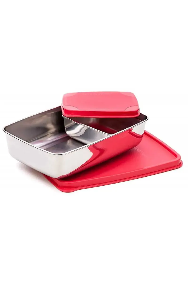 Signoraware Stainless Steel Compact Lunch Box - 700ml