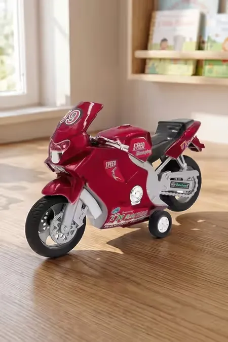 Speed Bike Pull Back Bike Toy - Red