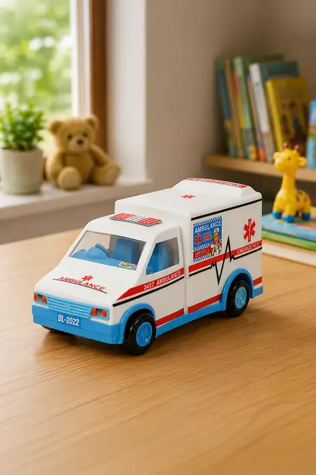 Push & Go Friction Ambulance Toy for Kids - Pack of 1