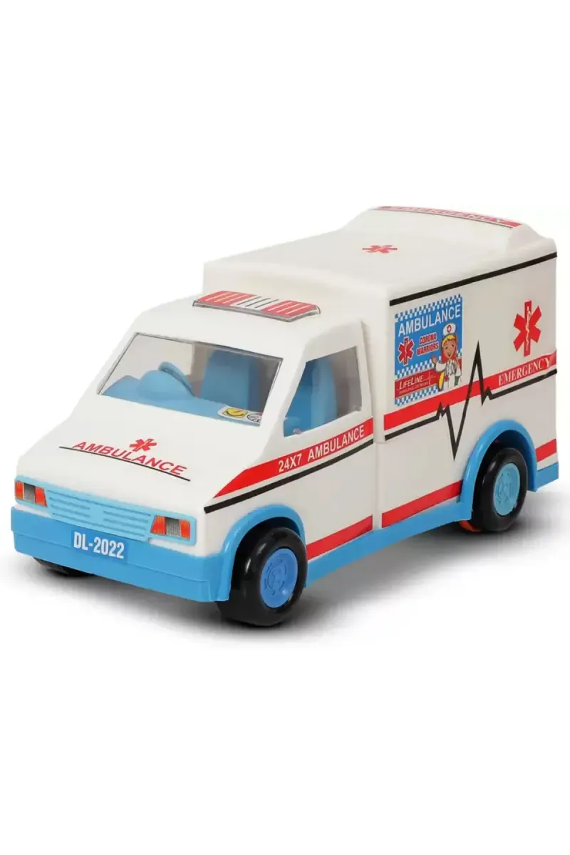 Push & Go Friction Ambulance Toy for Kids - Pack of 1