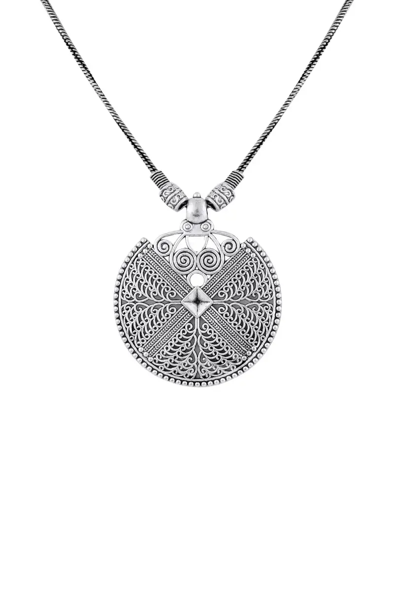 Boho Chic Oxidised Necklace for Women