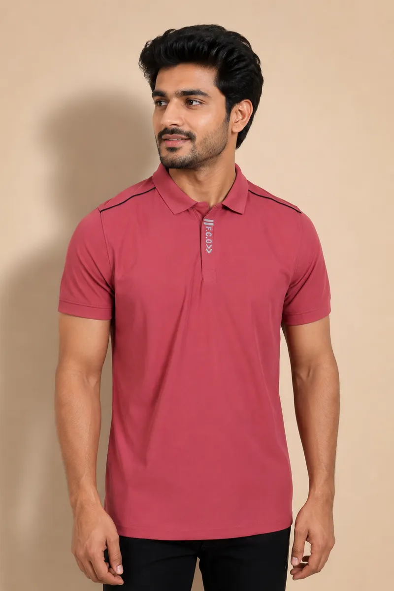 Polyester Polo T-shirt for Men 011613XXLPIN
