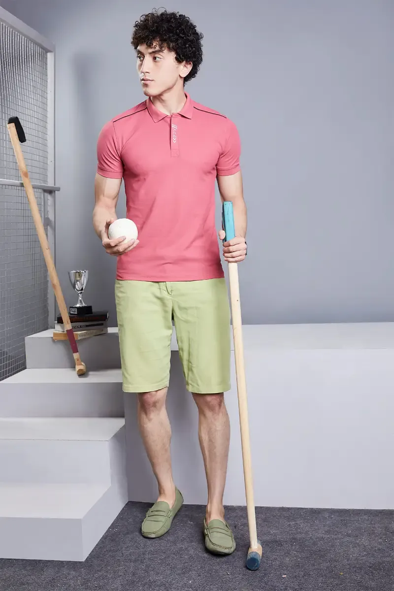 Polyester Polo T-shirt for Men 011613LPIN