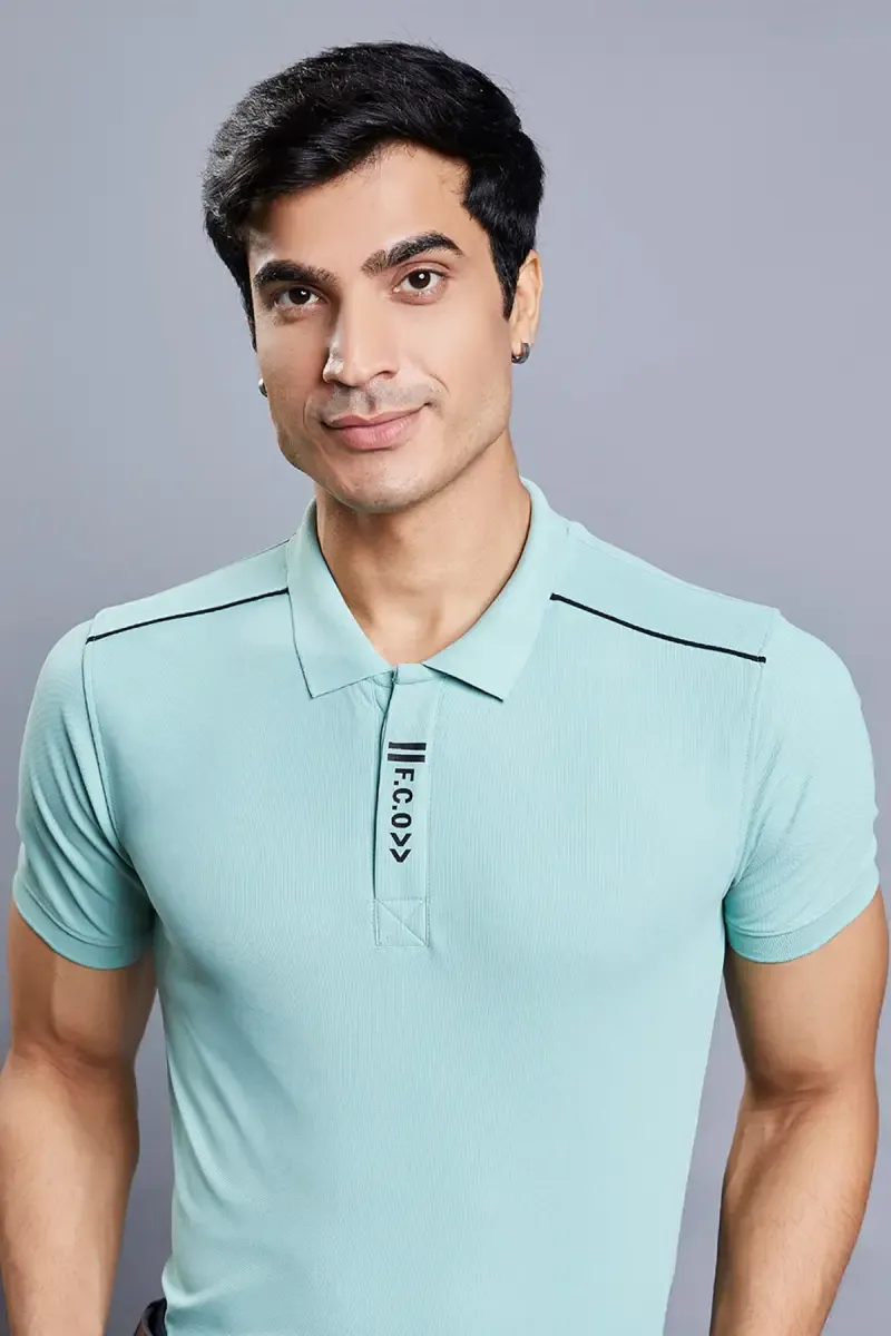 Polyester Polo T-shirt for Men 011613XXLLIGGRE