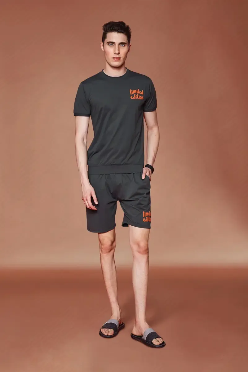 Cotton T-shirt with Shorts Sets for Men (2-Pcs Set) 011643DARGRES2