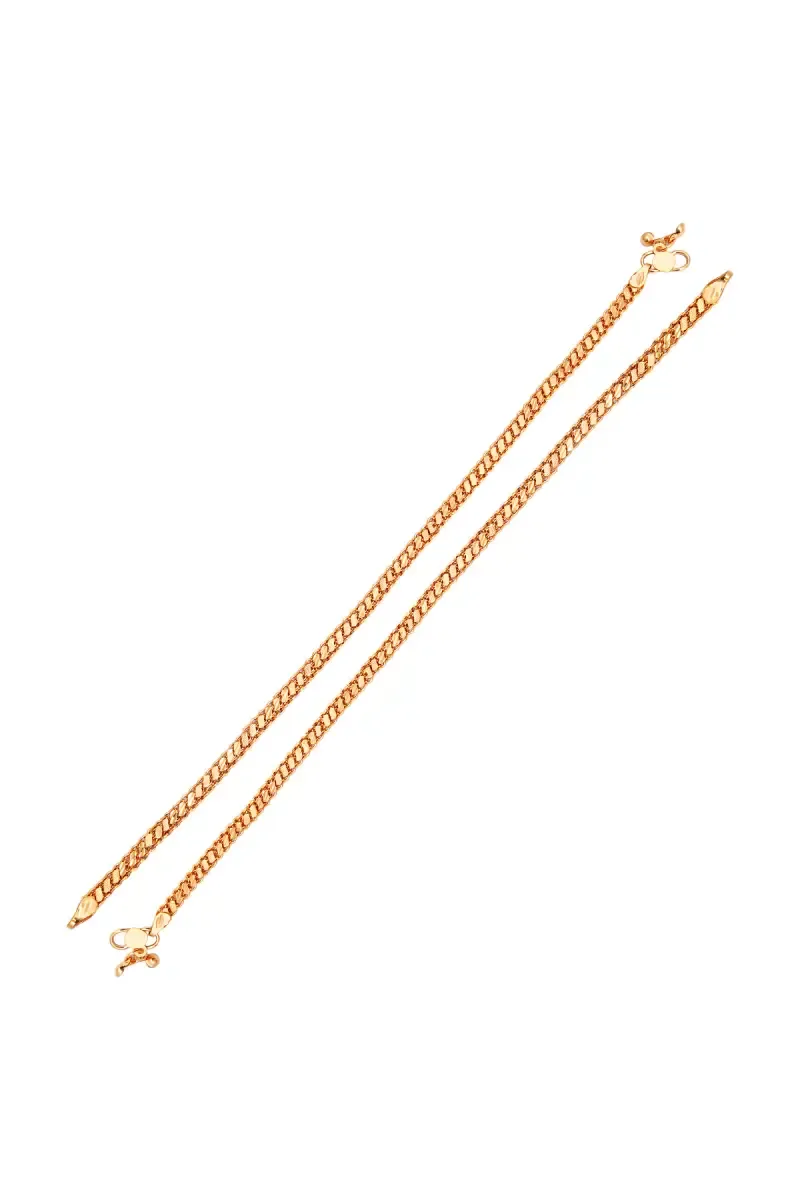 Copper Alloy Gold Plated Anklets for Women and Girls