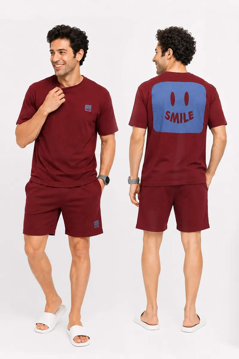 Men's Cotton T-shirt with Shorts Sets (2-Pcs Set)