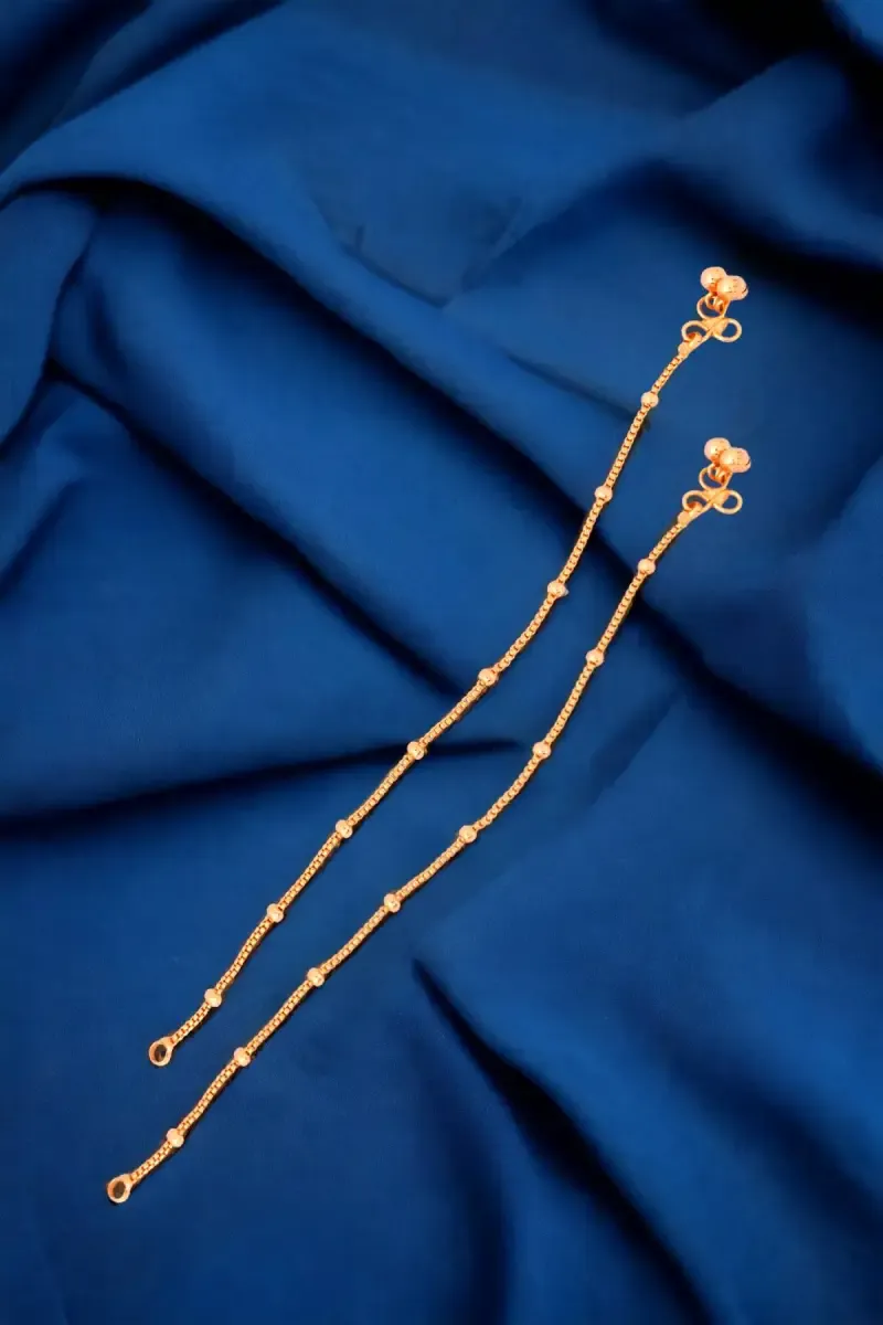 Gold Plated Elegant Anklets for Girls & Women