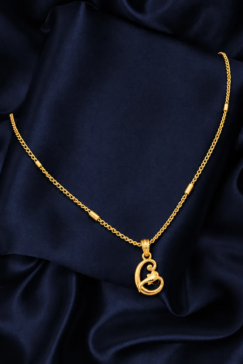 Gold Plated Pendant Chain for Women and Girls