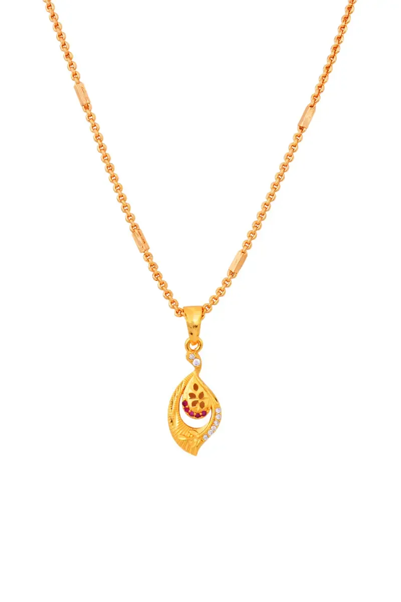 Gold Plated Pendant Chain for Women and Girls