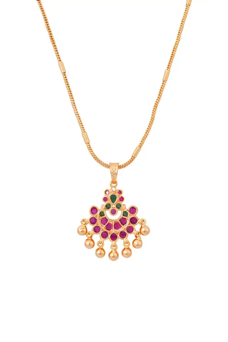 Floral Design Pendant Chain for Women