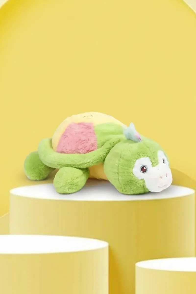 Rabbit Fur Tortoise Stuffed Soft Toy - 15 Inch 011714MUL