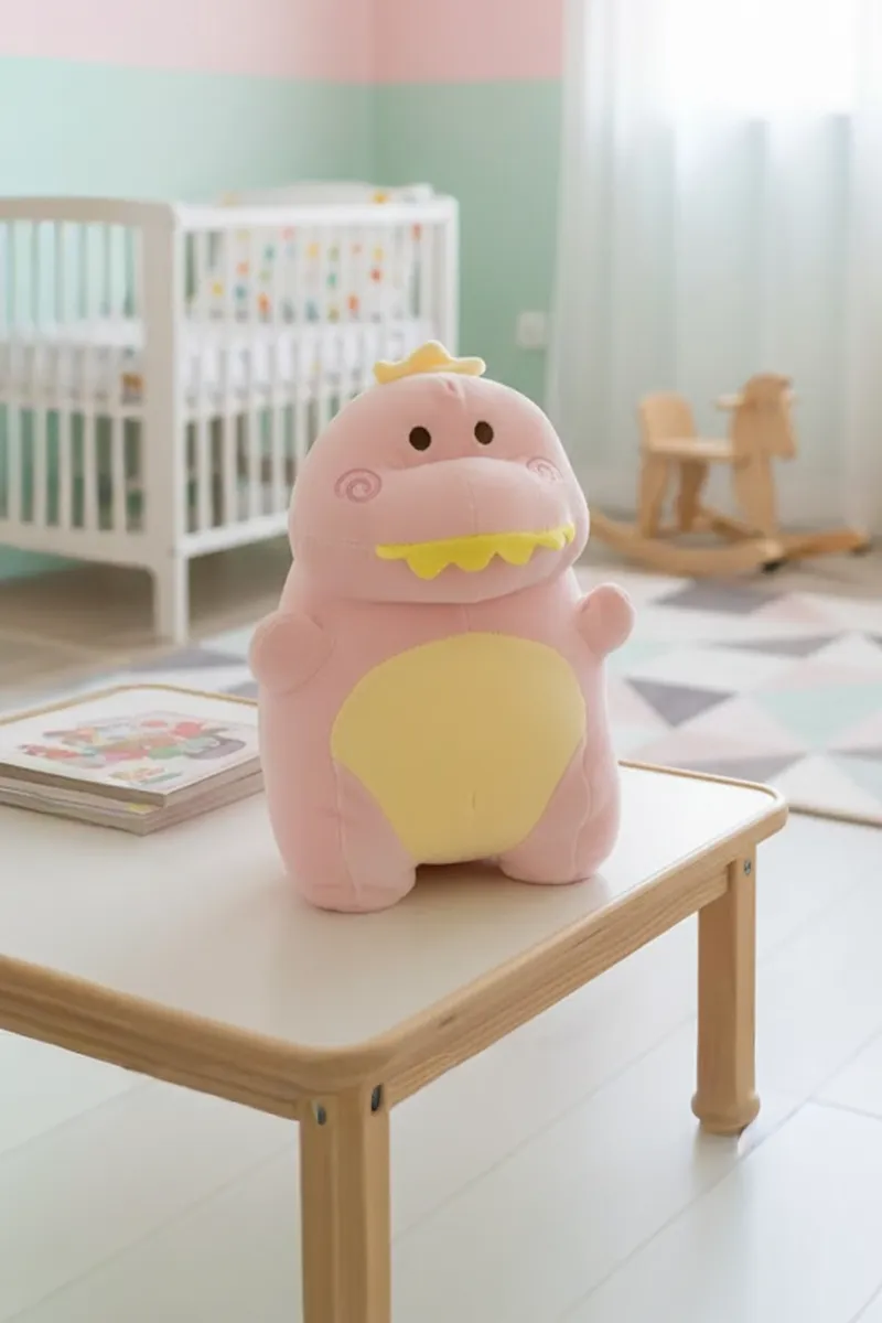 Cute Dinosaur Plush Soft Toy - 15 Inch (Color May Vary)