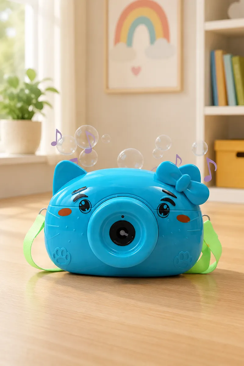 Kitty Face Bubble Camera Toys for Kids