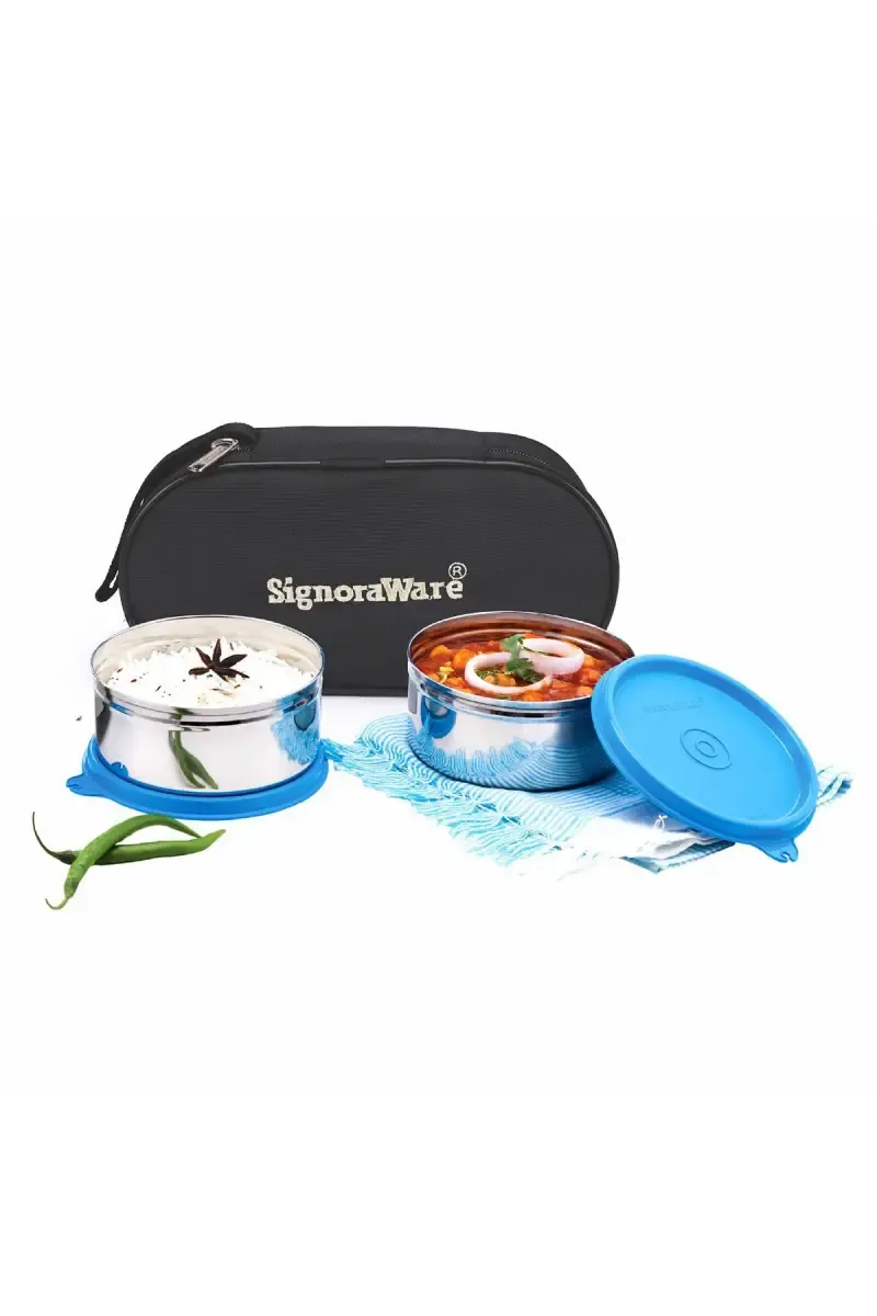 Signoraware Midday Max Fresh Stainless Steel Lunch Box - 700ml