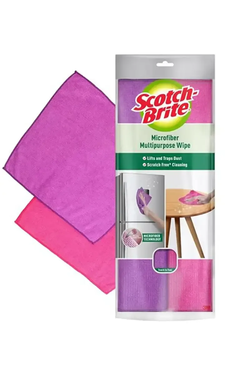 Scotch-Brite Microfiber Wipes, 2 Pcs - 29 cm